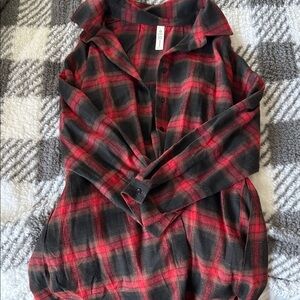 Blooming Jelly Red and Black Plaid Button-Up Dress 🖤